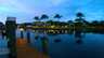 Fantastischer Blick am Abend auf die breite Kanalkreuzung - Traum-Urlaub-Florida