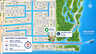 Illustrierte Karte mit Route des Mietbootes von den Kanälen zur offenen Meeresbucht - Traum-Urlaub-Florida