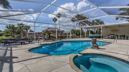 Imposanter Pool mit tollem Ausblick - Traum Urlaub Florida 