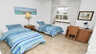 Geräumiges Schlafzimmer mit zwei Einzelbetten und Schreibtisch - Traum-Urlaub-Florida