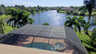 Blick von oben auf die Villa Ventura und den dahinter gelegenen See - Traum-Urlaub-Florida