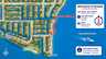 Illustrierte Kanalkarte von Cape Coral mit markierter Bootsroute zum Caloosahatchee River - Traum-Urlaub-Florida