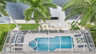 Blick aus der Vogelperspektive auf die Terrasse und das Bootsdock - Traum-Urlaub-Florida