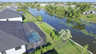 Luftaufnahme des Hauses mit Pool und direktem Kanalzugang. - Traum-Urlaub-Florida