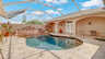 Screened Poolbereich mit Natursteinwasserfall - Traum-Urlaub-Florida