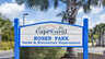Eingangsschild zum nahegelegenen Rosenpark - Traum-Urlaub-Florida