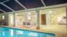 abendlich beleuchtete Terrasse und Pool  - Traum-Urlaub-Florida