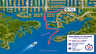 Illustrierte Bootsroute von der Villa durch Glover Bight bis zum Caloosahatchee River - Traum-Urlaub-Florida