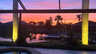 Sonnenuntergang vom Pool aus - Traum-Urlaub-Florida